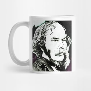 George Henry Lewes Black And White Portrait | George Henry Lewes Artwork 3 Mug